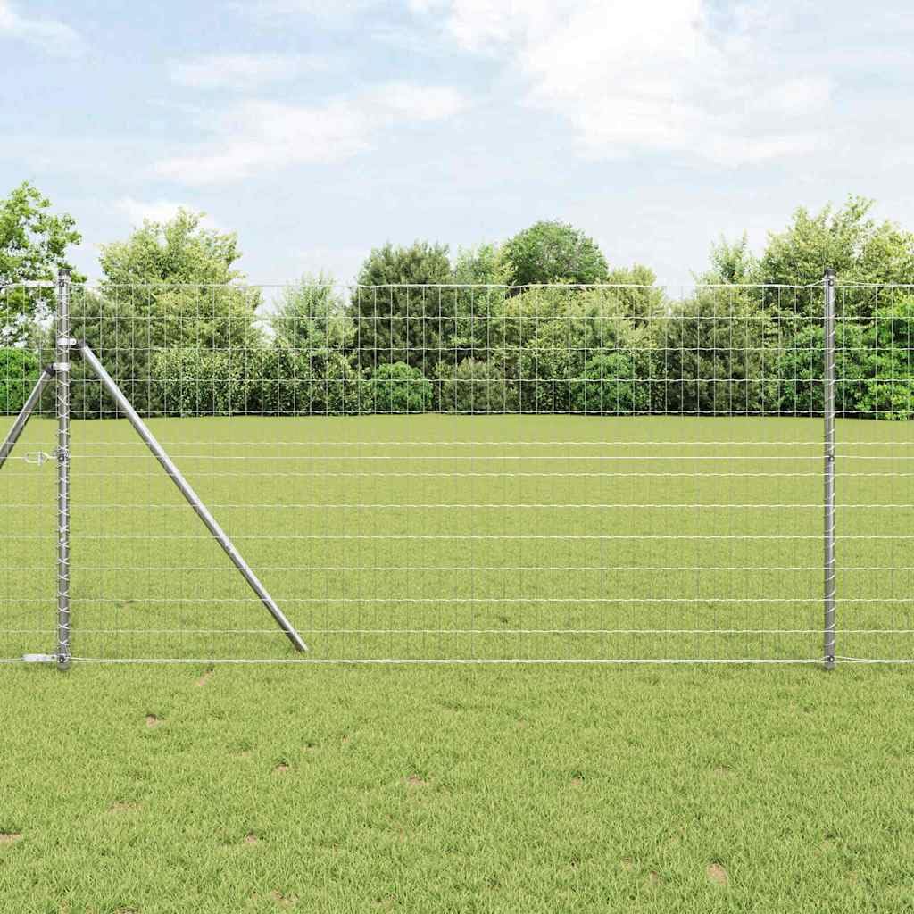 Ogrodzenie euro, 1 x 25 m, żelazo powlekane PCW, wytrzymałe ogrodzenie ogrodowe do użytku na zewnątrz, bariera dla zwierząt, łatwy montaż, wysokość 100 cm