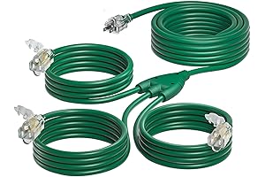 Addlon 27FT Outdoor Extension Cord with Triple Outlets: Your Ultimate Holiday Lighting Solution