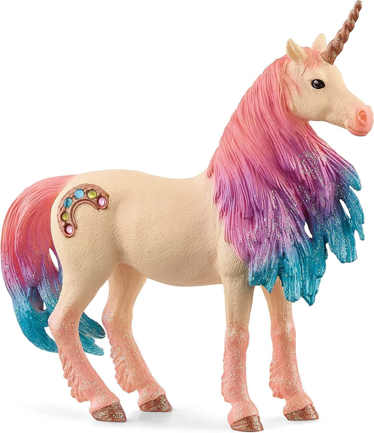 Schleich BAYALA | Yegua Unicornio Marshmallow 70723 | Figura Detallada y fantástica | Gran Regalo para niñas y niños | Figura de colección | Juguete a Partir de 5 años | 13 x 4 x 13 cm