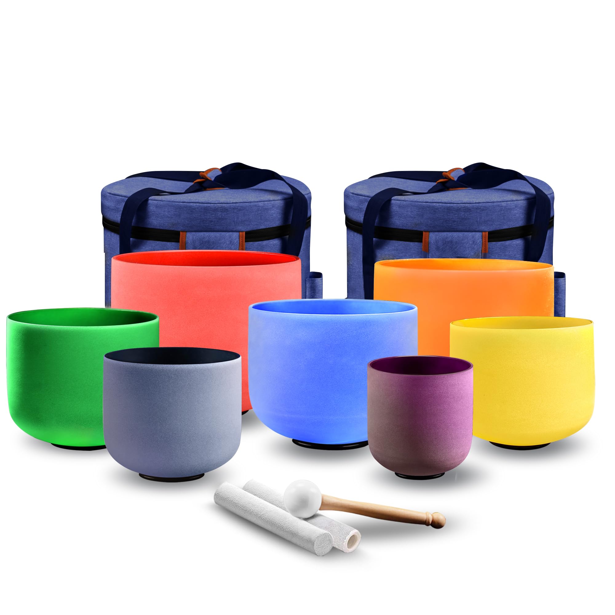 Amazon.com: KRESEC 432Hz 6-12 Inch Crystal Singing Bowls Set of 7