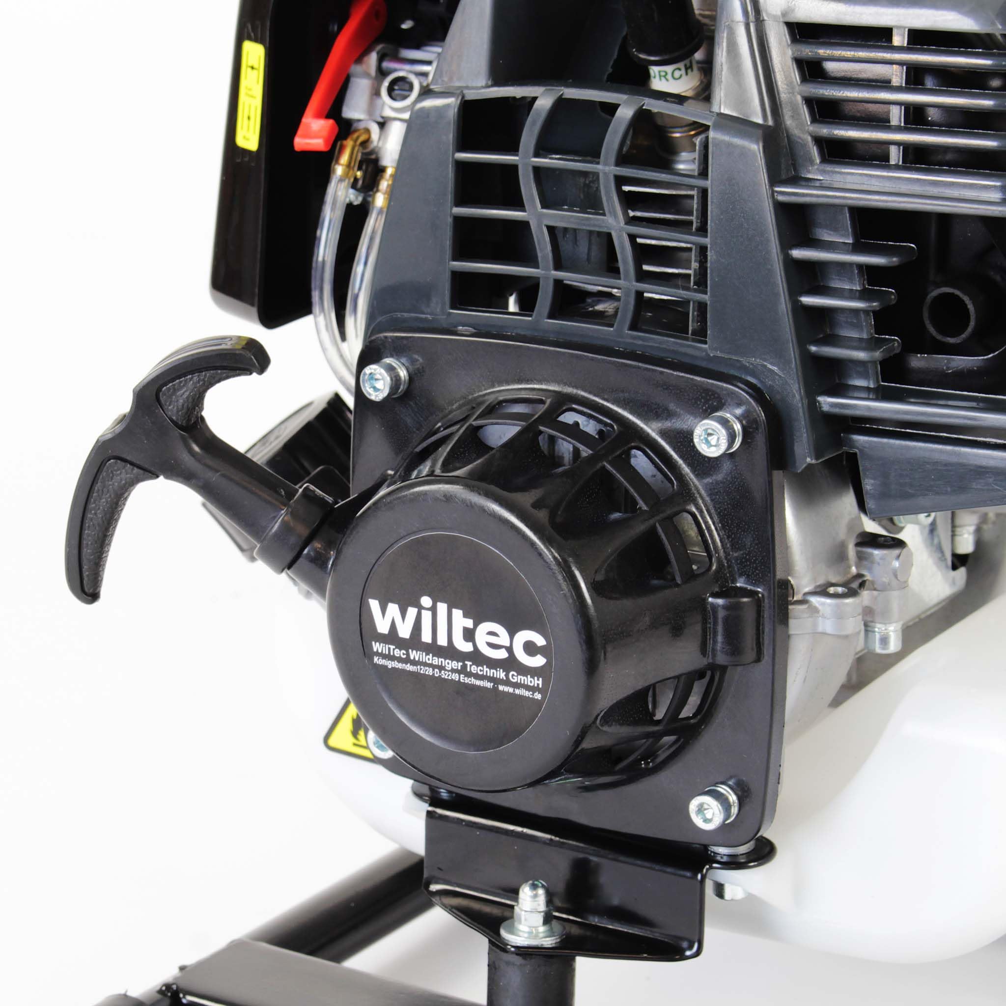 Wiltec Benzin Wasserpumpe 1kW 8.000l/h 6.500U/min, 30m Förderhöhe, Gartenpumpe mit 4 Takt Motor, Motorpumpe