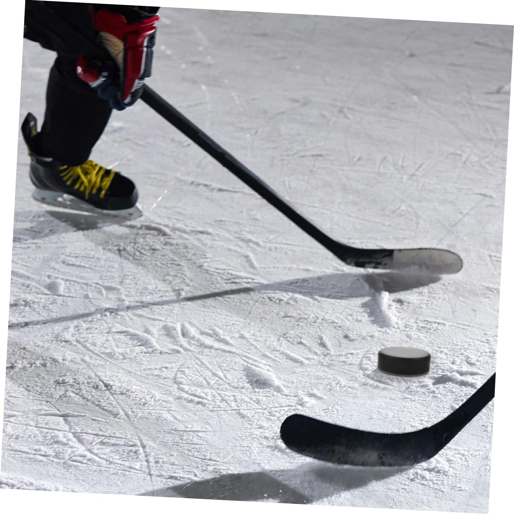 BESPORTBLE Palet Rondelle De Hockey Coulissante Entraînement De Hockey Blades Hockey Le Hockey Rondelle De Hockey pour La Pratique Rondelle De Hockey sur Glace PU