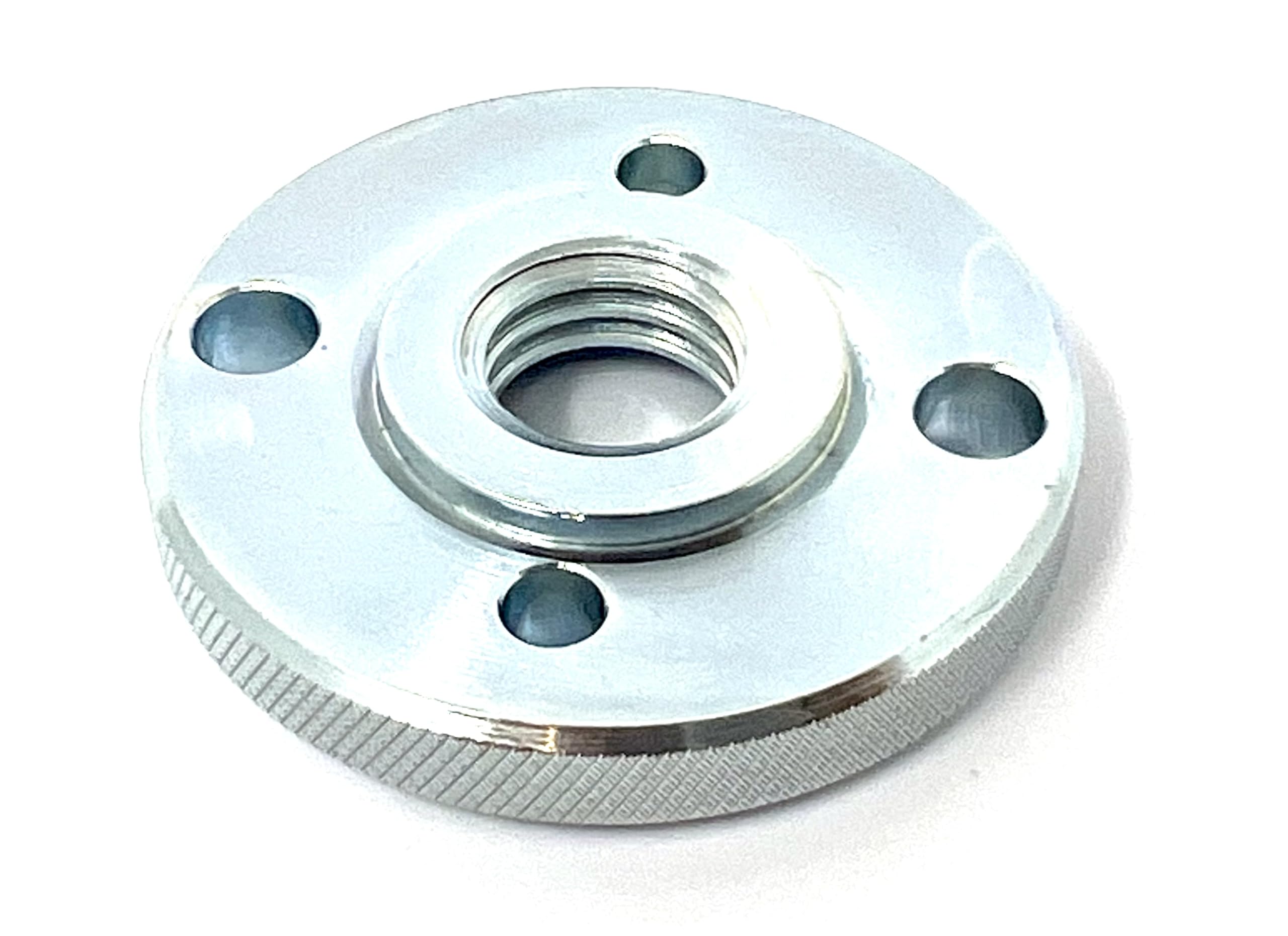 WELLERWERKZEUGE I M14 Quick Clamping Nut Knurled Quick Release Nut Angle Grinder Screw Extra Flat, silver - Image 2