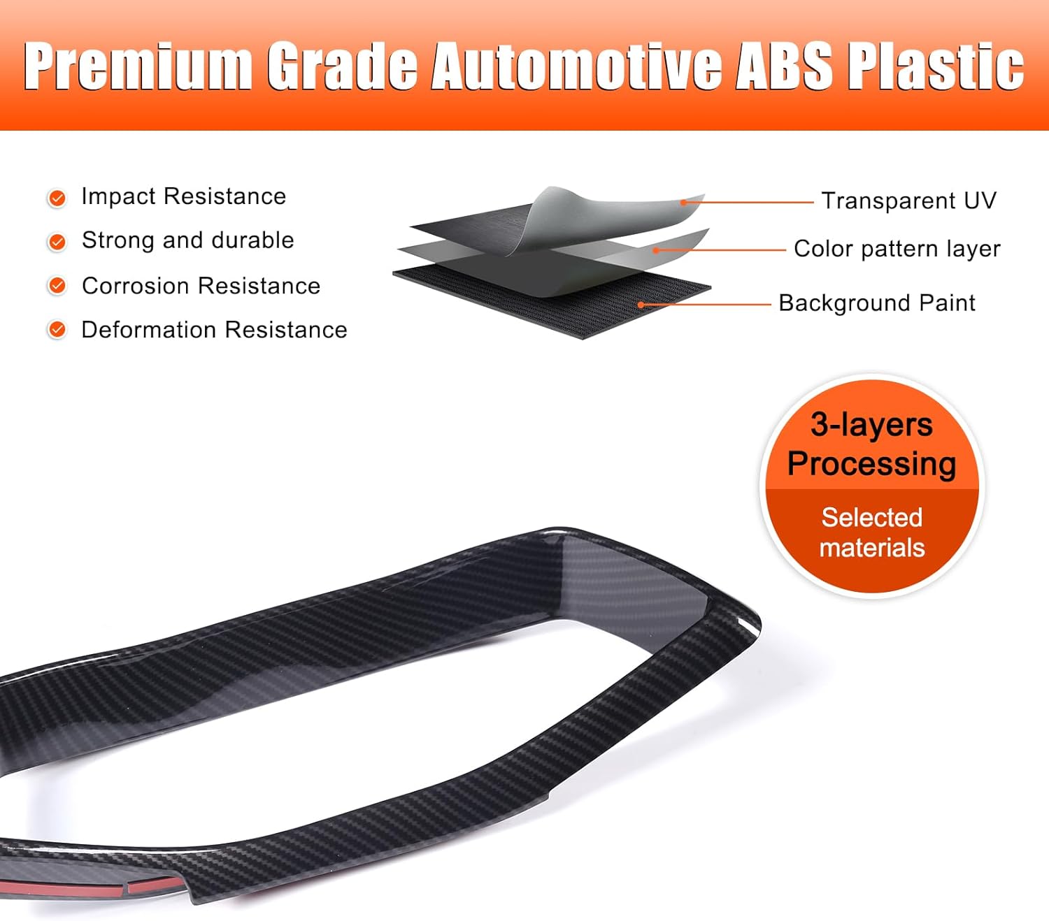 TOYCIDFG Dashboard Instrument Panel Frame Cover Trim Compatible with Chevrolet Corvette C8 Stingray Z06 2020-2025, Car Interior Decoration Accessories (Carbon Fiber Pattern)