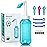 Neti Pot Sinus Rinse Bottle Nose Wash Cleaner Pressure Rinse Nasal Irrigation for Adult & Kid BPA Free 300 ML with 30 Nasal Wash Salt Packets and Sticker Thermometer