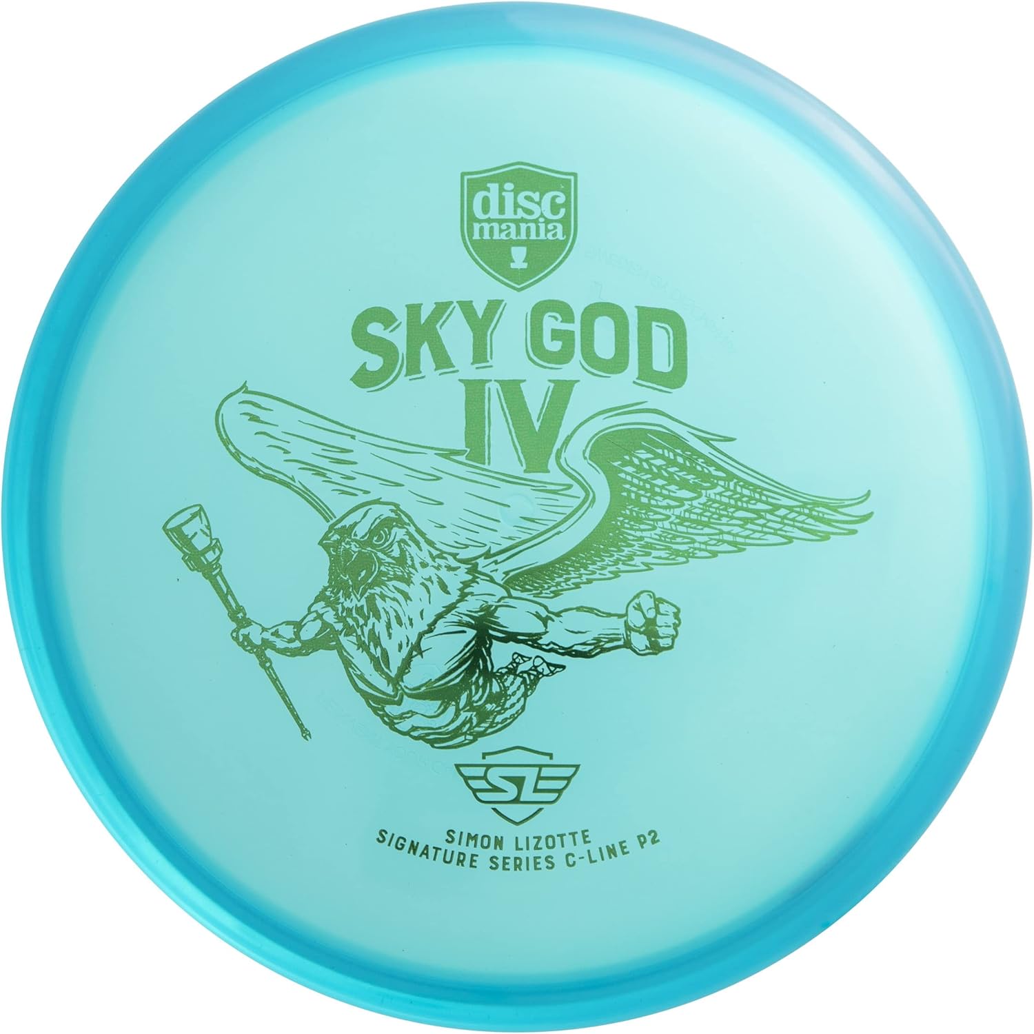 Discmania C-Line P2 Disc Golf Putter Simon Lizotte Signature Sky God 4 C-Line P2 (173-176g) (Colors Will Vary)