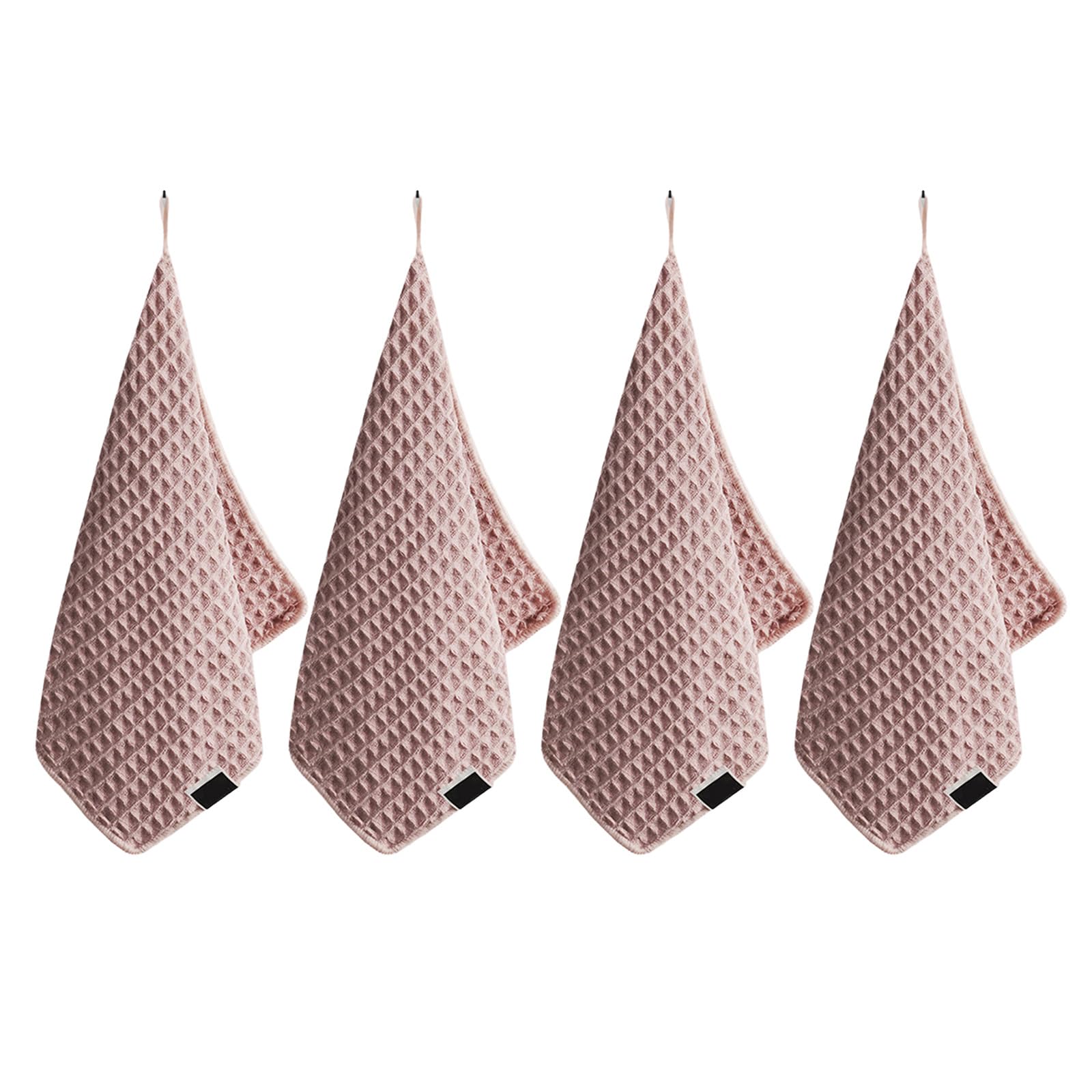Set Di 4 Asciugamani In Microfibra 30x30 Cm - Super Assorbenti E Delicati Per Macchine Da Caffè E Cucina - 3