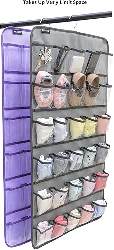 Miniatura 3 de Organizador de zapatos de bebé colgantes, soporte para diadema de bebé, organizador de armario para calcetines de bebé, ropa interior con 30