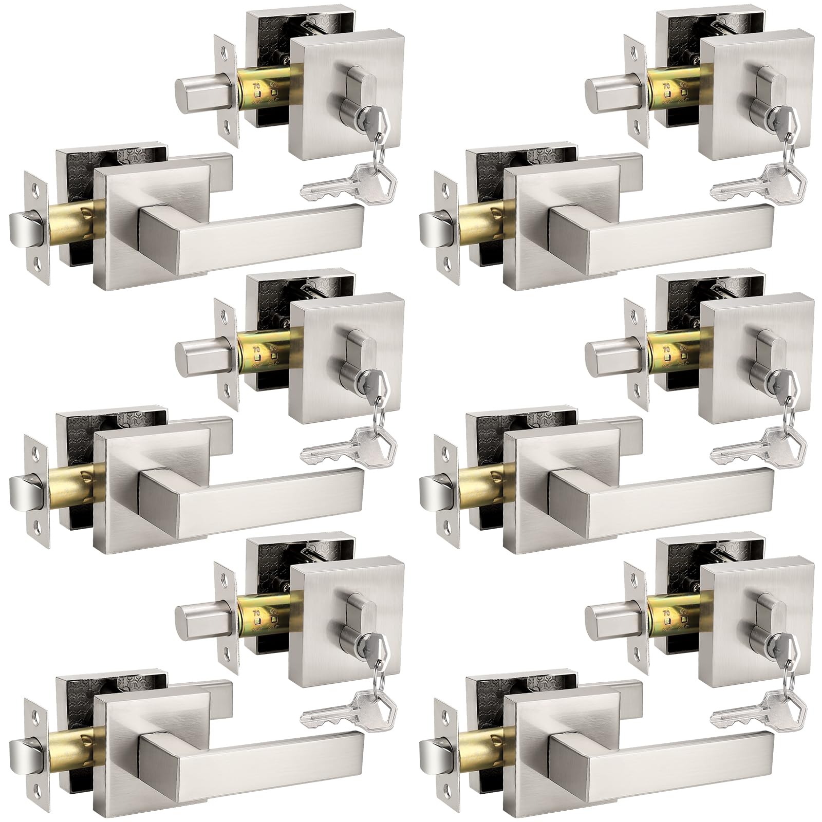 Poignée extérieure et ensemble de porte moderne pour rénovation maison