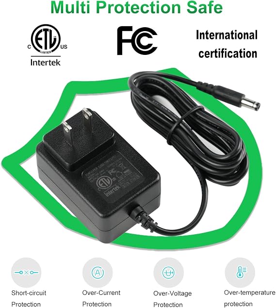 12V Battery Charger for kidzone Bumper car,12 Volt Charger for Kids Ride On Cars - Compatible with Best Choice Products,Wrangler SUV,Mercedes,Flybar Bumper Car Electric Cars with ETL Listed