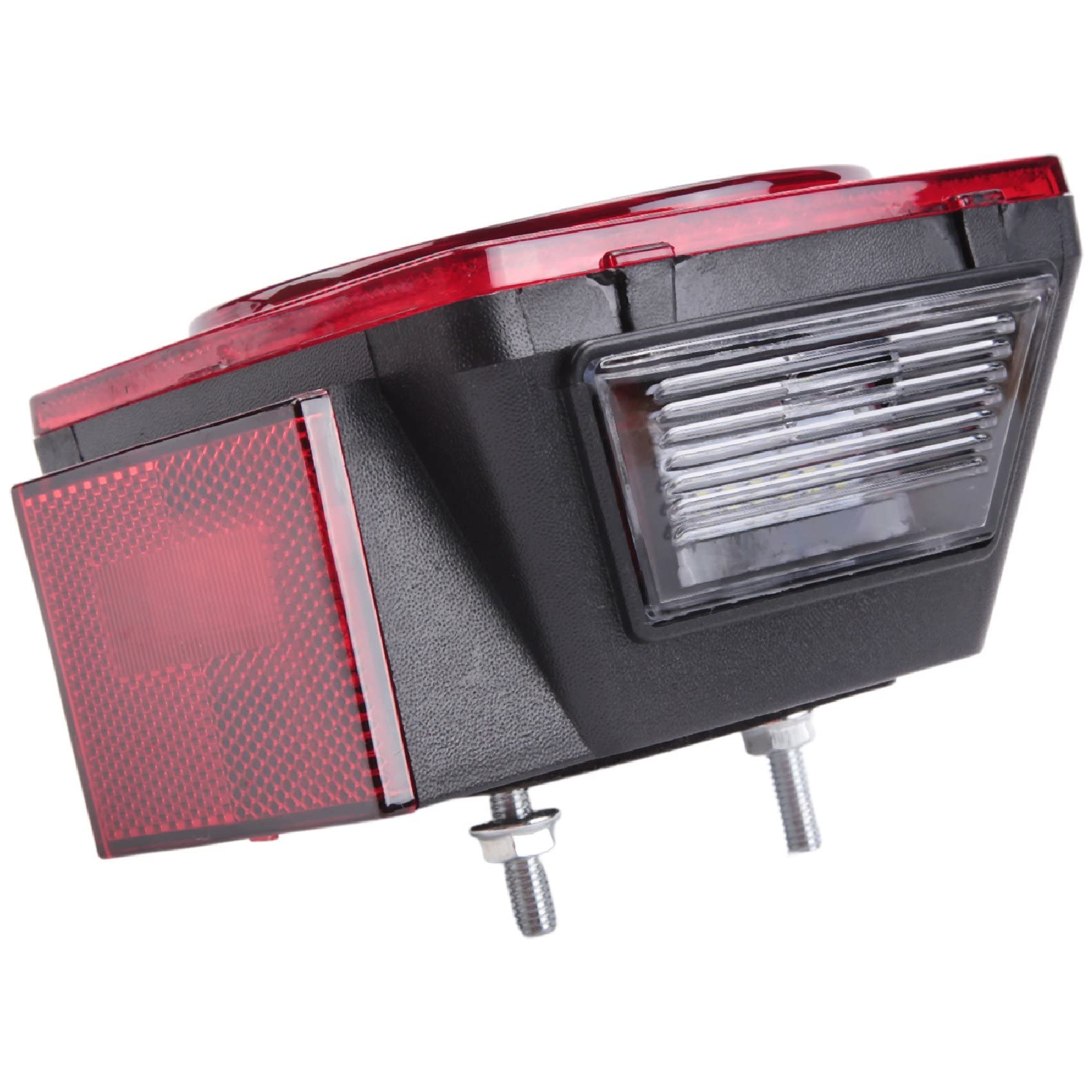 Kit Luci Un LED per Rimorchio, Luci di Marcia con Targa Un LED Quadrate per Stop con Freno di Coda e Luci di Posizione con Cablaggio/Luci di Posizione