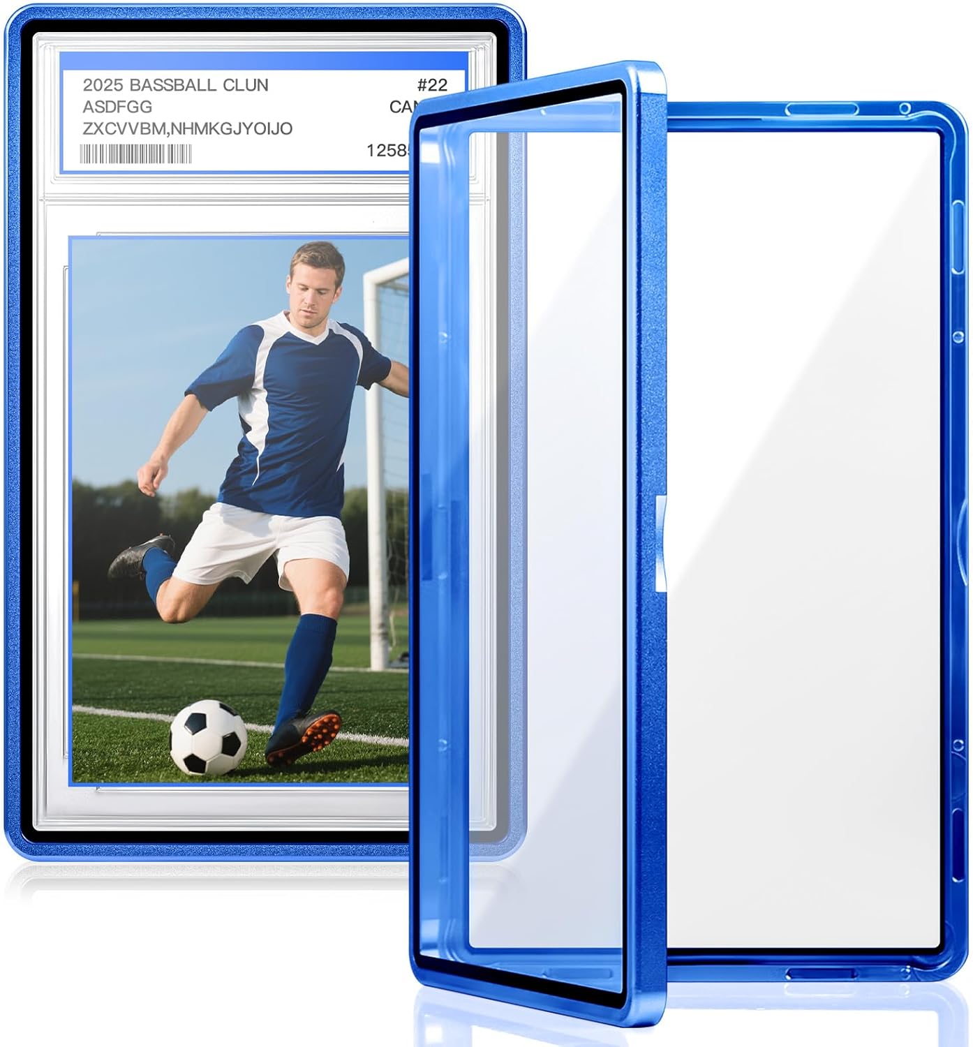 DEDC PSA Slab Case 2 Pcs Magnetic Metal Graded Card Protector for CGC/CSG Display and Guard Holder Bumper with U-V Protection for Baseball Football Gaming Sports Cards
