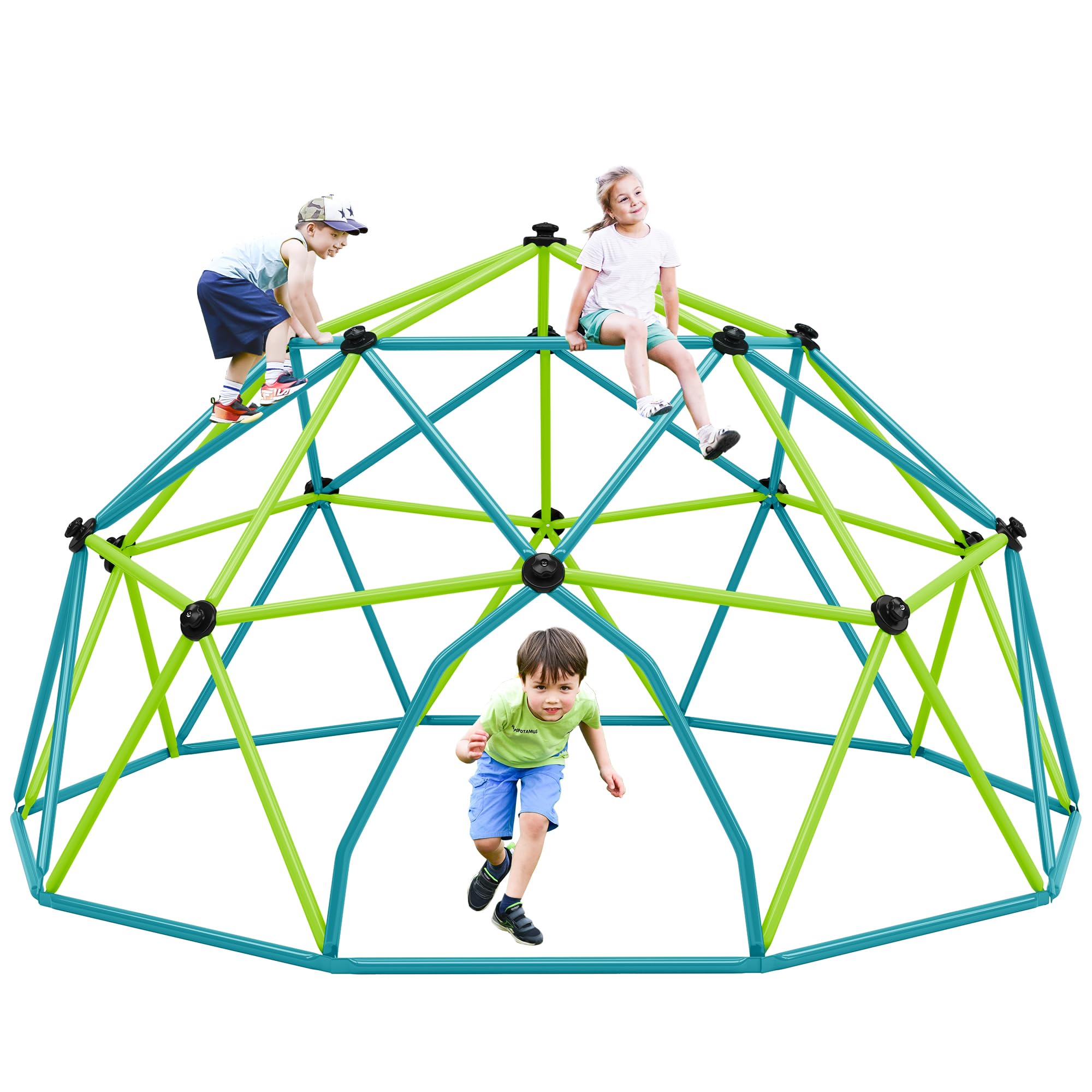 Merax 12FT Dome Climber, Outdoor Playground Climbing Dome Jungle Gym for Kids 3-10 Supporting 1000lbs, Easy Assembly Geometric Dome