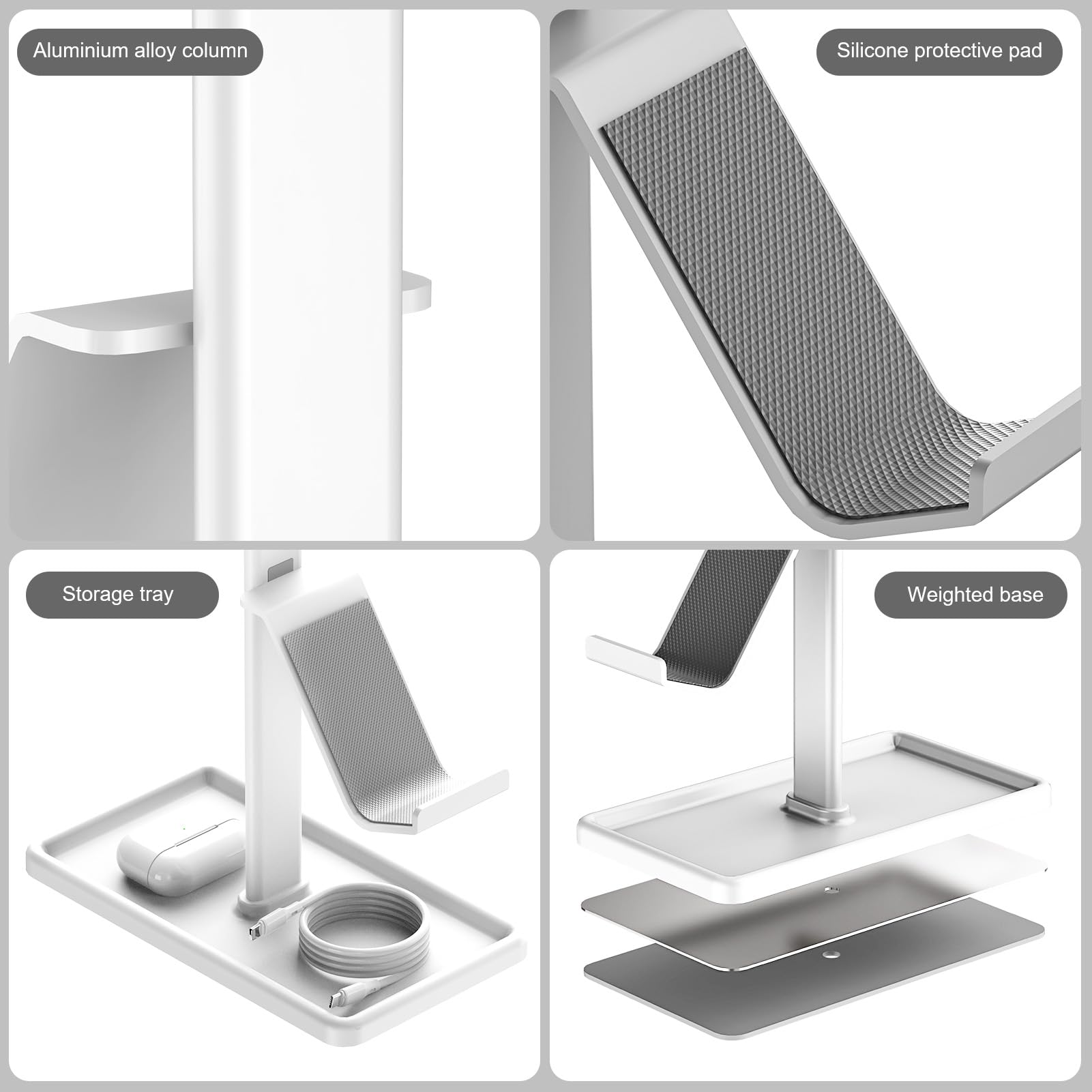 Mongtsamz Porte Manette 2 Couches, Métal Support De Contrôleur De Jeu Universel Support Manette Pour Bureau Accessoire Gaming Gamepad Stand Pour Switch PS 5 PS 4, 1 Pièces