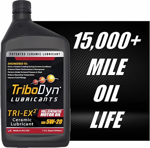 Miniatura 4 de Aceite sintético para motor TRI-EX2 con revestimiento cerámico (5W-20, paquete de 5 cuartos de galón)