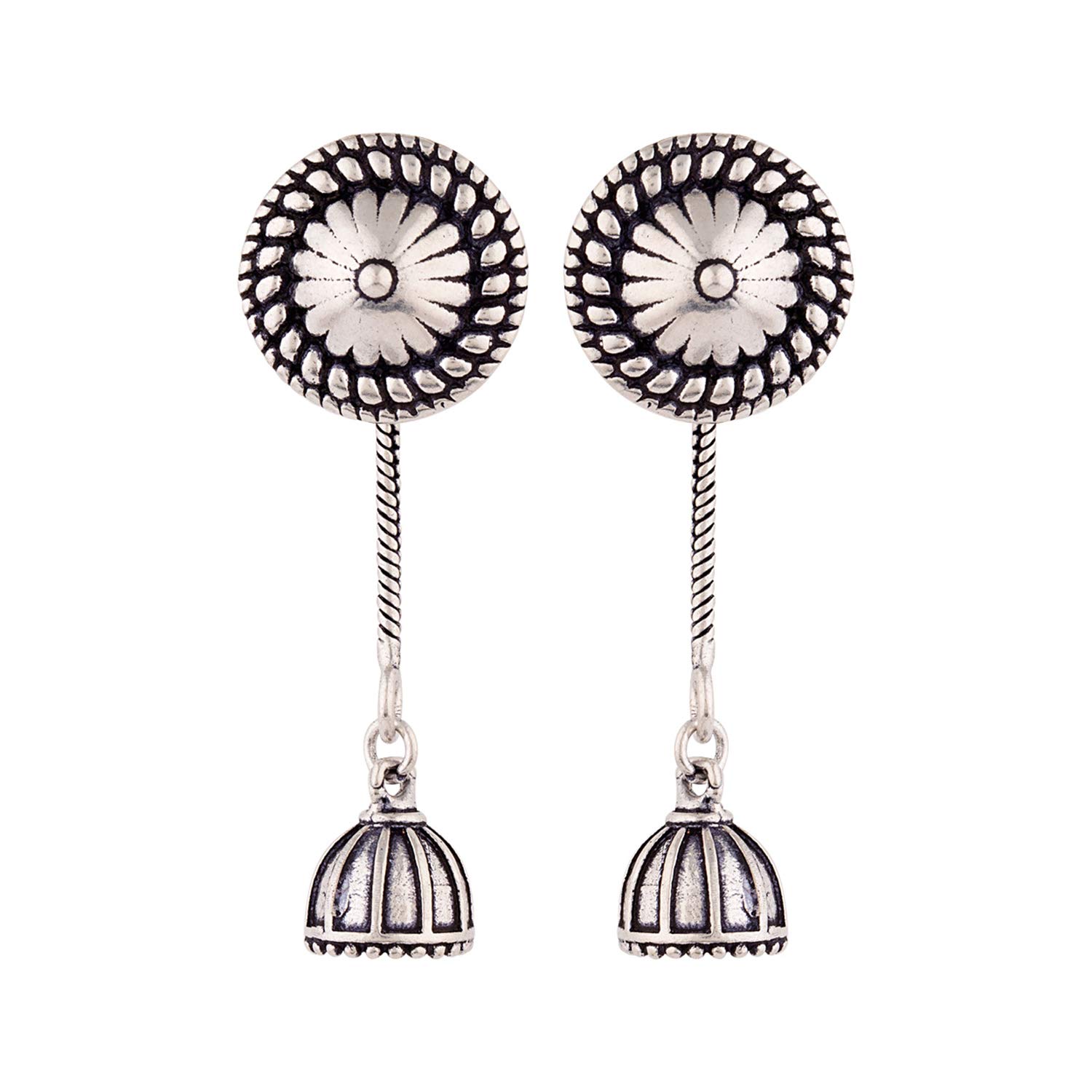VOYLLAWork Essentials Jhumka Long Drop Earrings Jewellery For Women