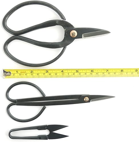 Miniatura 3 de ThinkBamboo - Juego de bonsái de 8 piezas, tijeras y cortaúñas