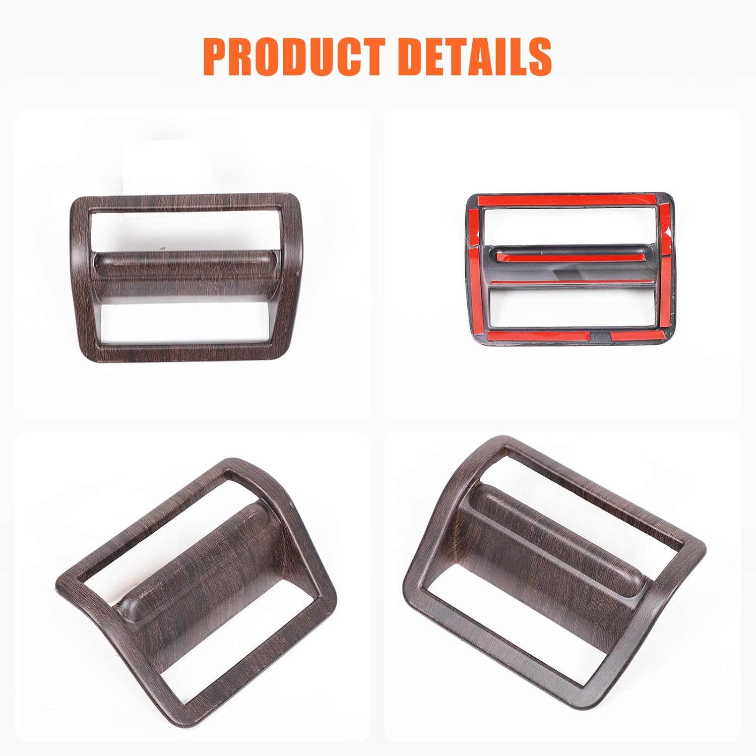 Headlight Switch Button Trim Cover Compatible with Toyota Land Cruiser Prado 2024 2025 2026 Accessories, Headlight Lamp Switch Button Panel Trim Cover(Oak Pattern)
