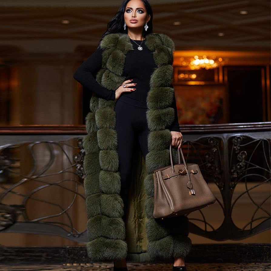 Faux fox fur vest Clearance