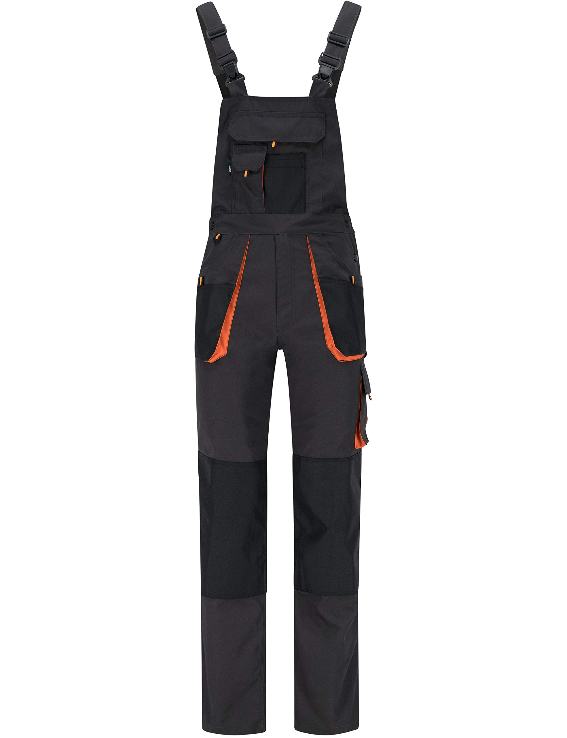 BWOLF Atlas Peto Trabajo Hombre con Bolsillos Multiusos Pantalones de Trabajo para Hombre Peto de Seguridad Ropa de Trabajo para Hombre