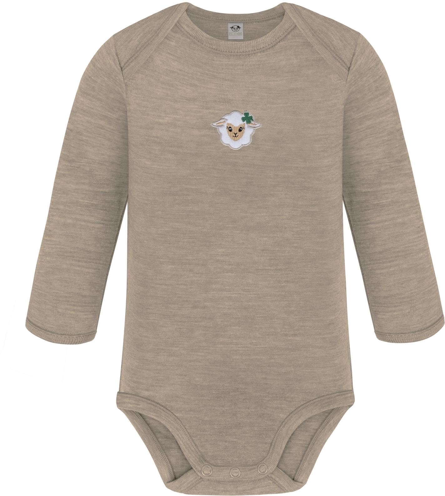 normani Baby Merino Winter Thermo Set Woll Langarm Body Strampler und Hose - Leggings Thermounterhose aus 100% Bio-Merinowolle für Junge und Mädchen
