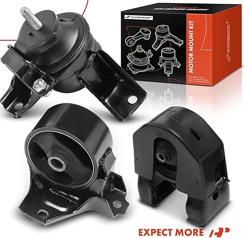 Miniatura 9 de A-Premium Kit de montaje de motor y transmisión compatible con Hyundai Sonata 2006 2007 2008 2.4L 3.3L, juego de 3 piezas, repuesto # 218103K850,