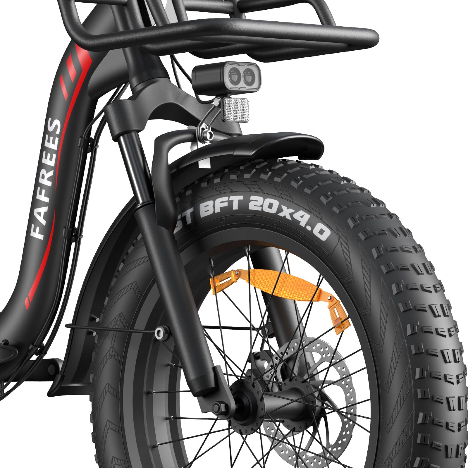 F20Max - Bicicletta elettrica pieghevole | Batteria da 48 V e 30 Ah, autonomia di 150 km, Motore brushless da 500 W，Freni a doppio disco，Pneumatici larghi 20*4,0