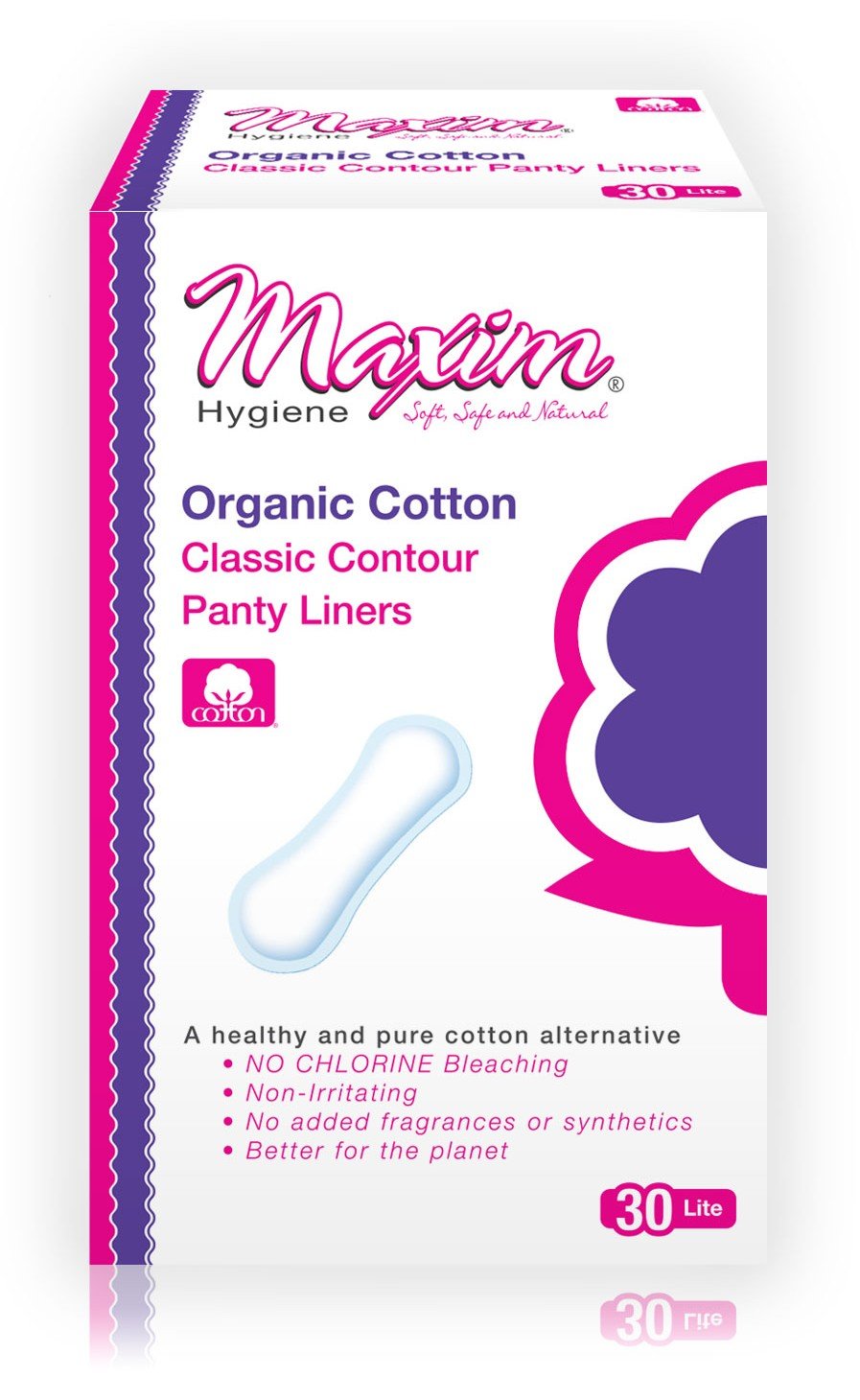 Organic Classic Contour Pant Liners Light Days Unscented, 1-Pack