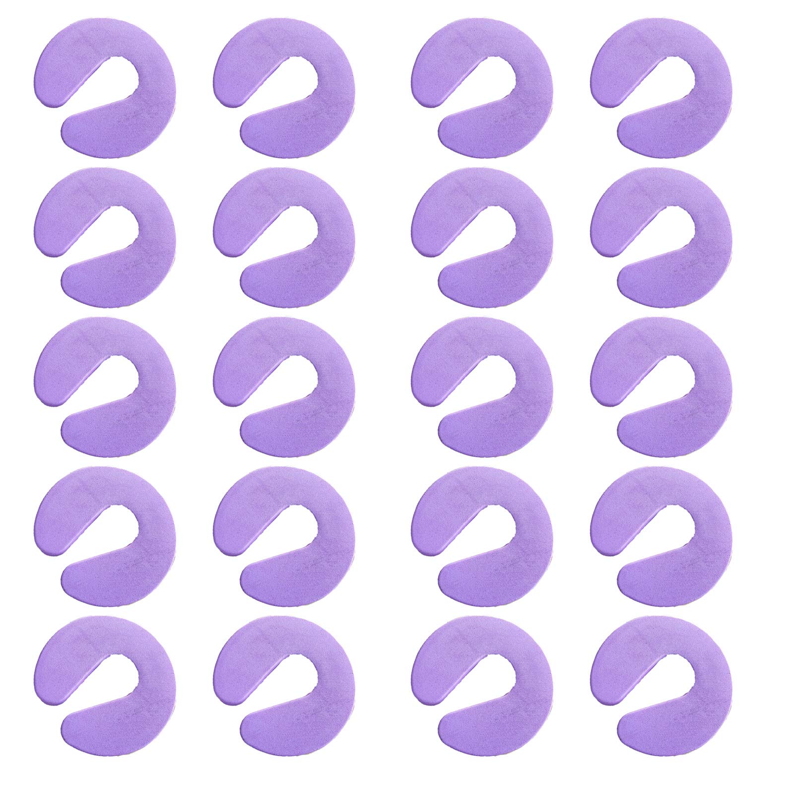 Door Finger Guards Baby Proofing Doors Made Easy with Soft, Prevents Finger Pinch Injuries, Slamming Doors, and Child or Pet from Getting Locked in Room Purple 20PCS