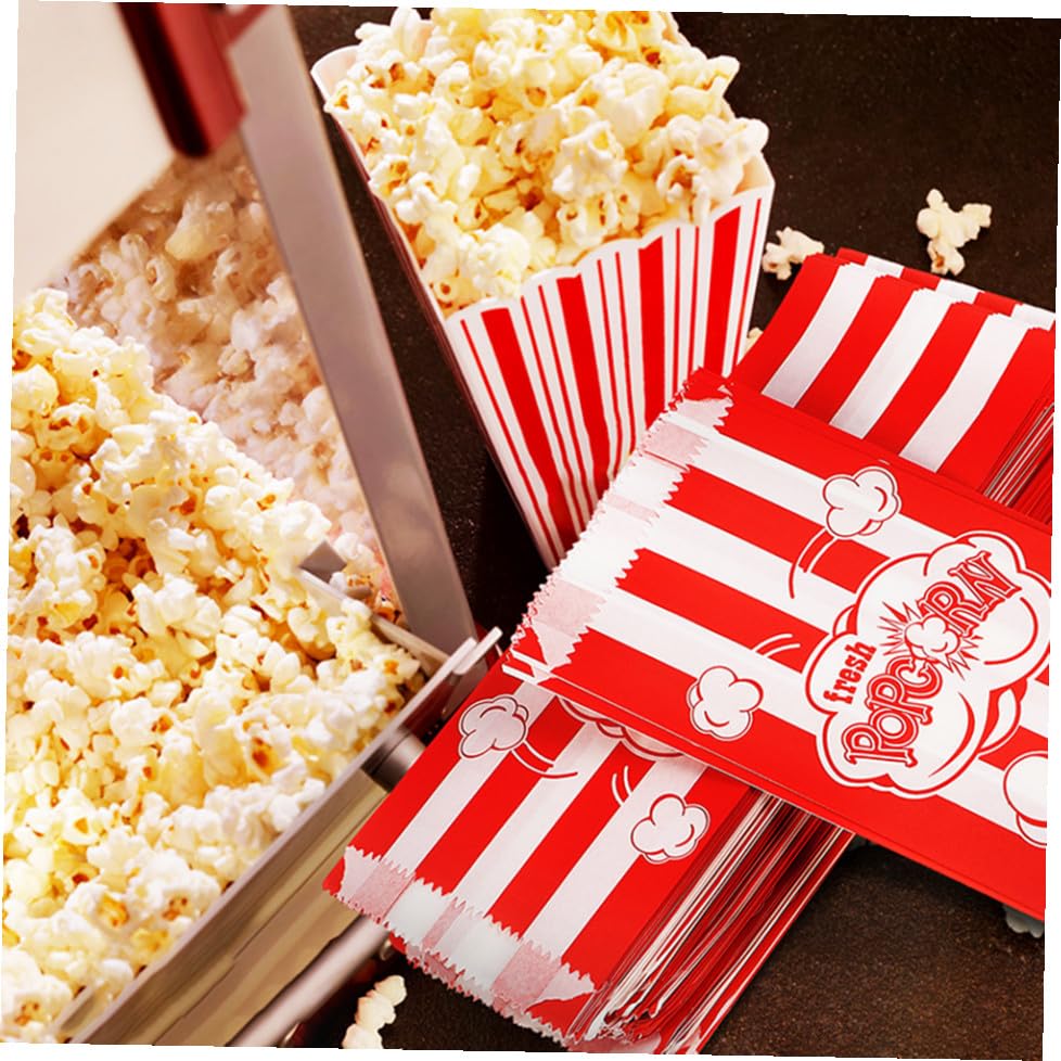 Sachets de pop-corn écoresponsables en papier résistant pour buffet élégant