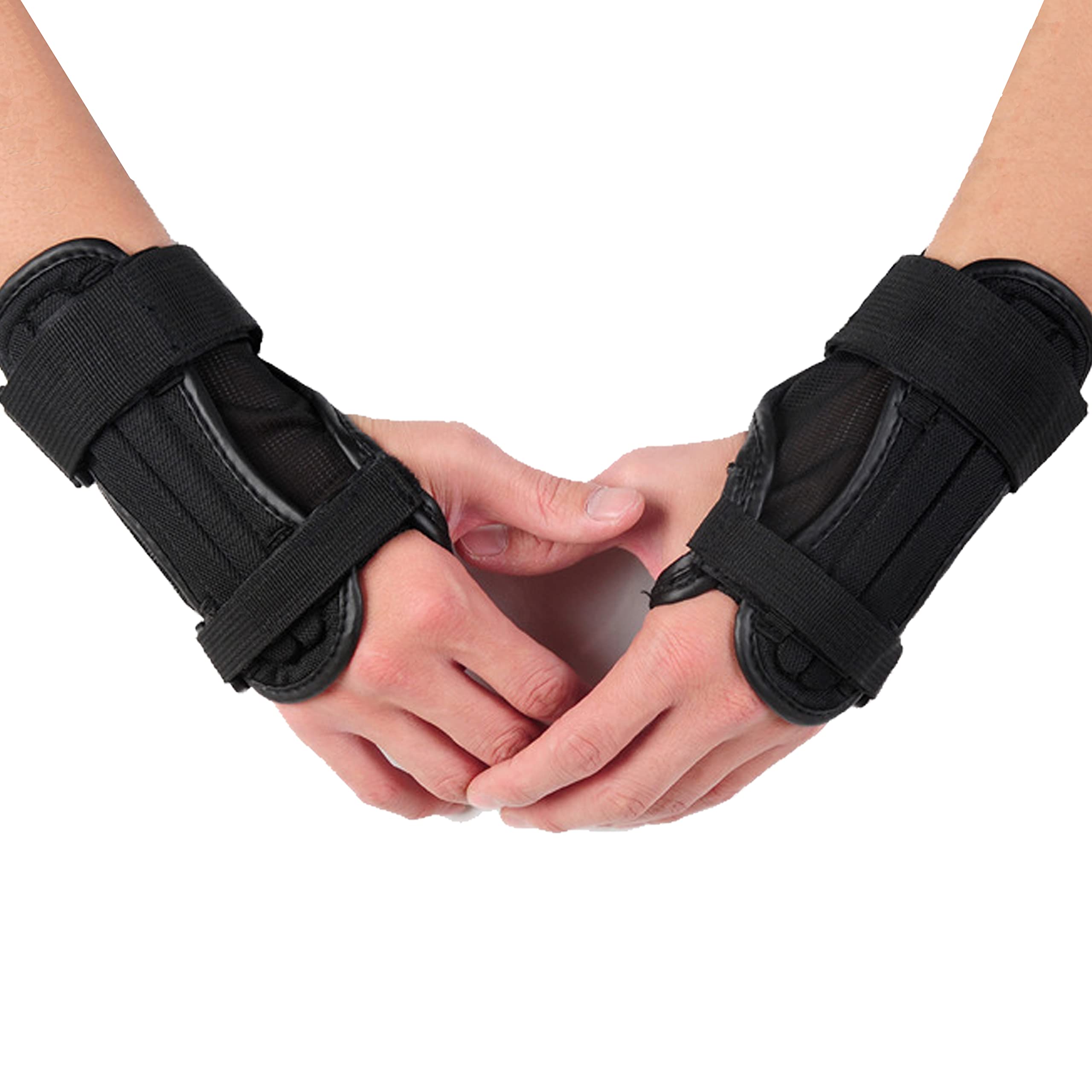 NIKAVI Adult Snowboarding & Skiing Wrist Guards (Black)-image-32