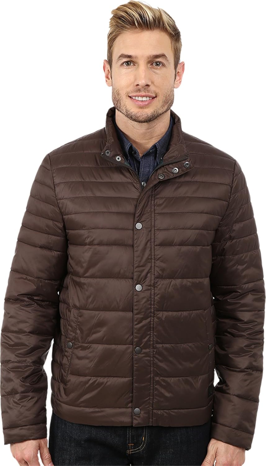 Cole New York de los Hombres FrontZip Chamarra con FauxDown