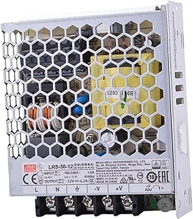 Mean Well LRS-50-12 Switching Power Supply, Single Output, 12V, 4.2A, 50.4W, 3.9" L x 3.23" W x 1.18" H
