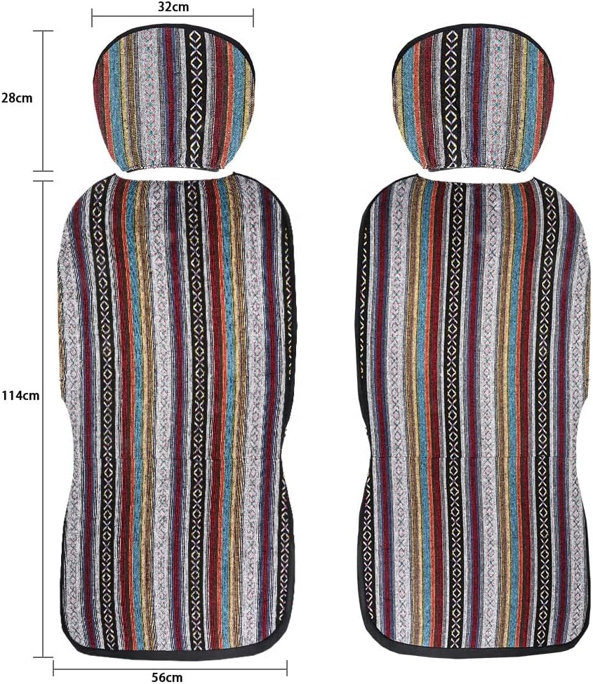 Car Seat Cover Car Truck SUV Universal Western Front Seat Protector for Dog Gray