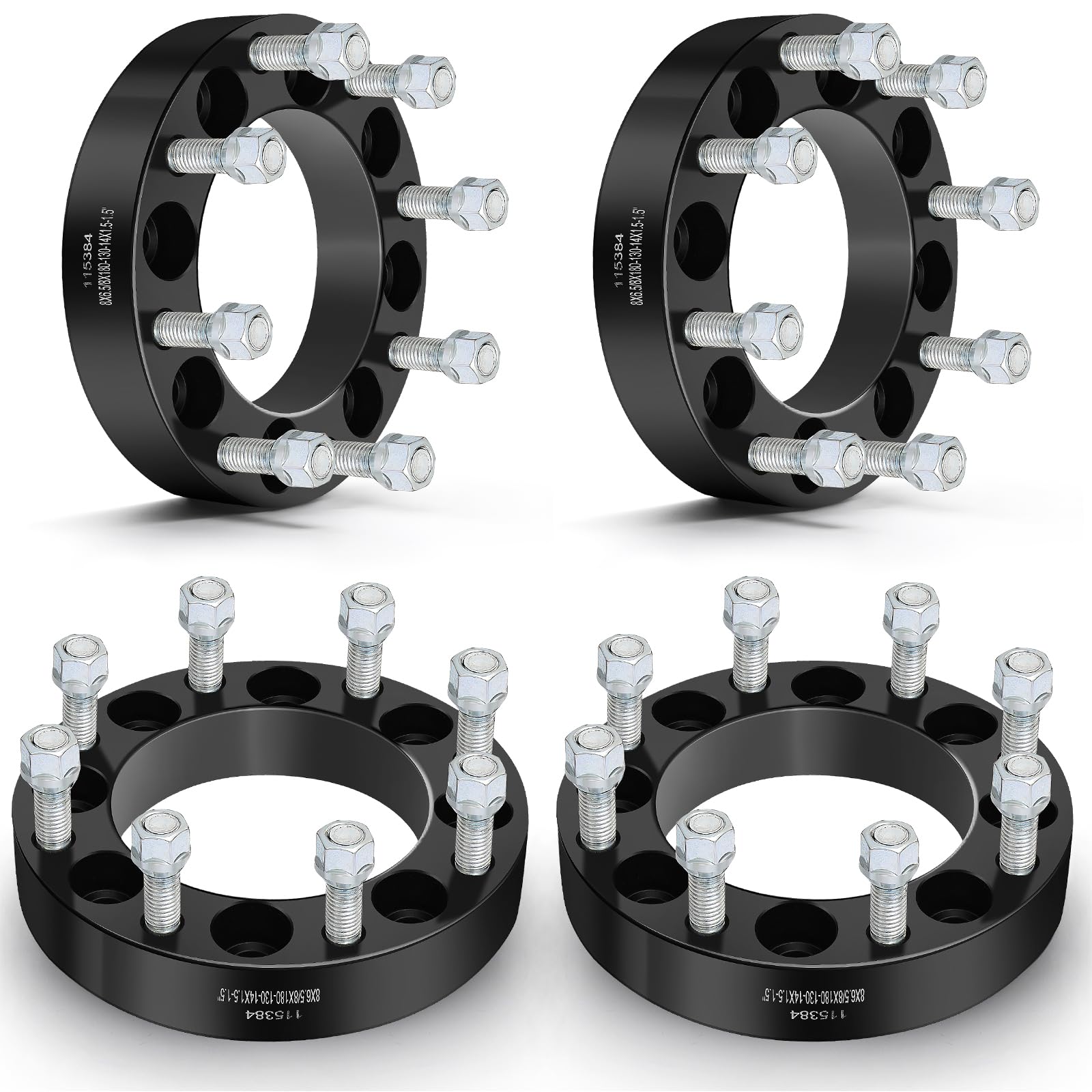 SCITOO 4Pcs 8x6.5 to 8x180 Wheel Spacers 1.5 inch for Chevy/for GMC