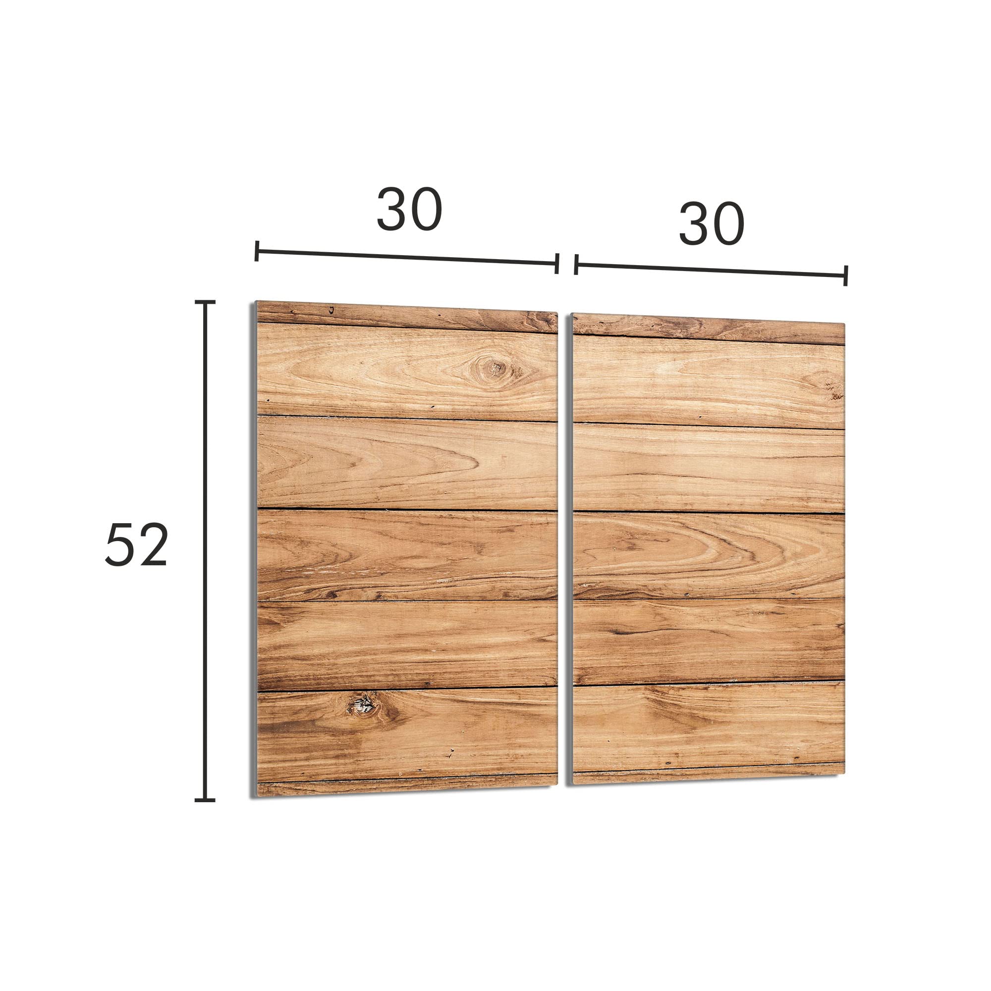 DarHaus Fornuis afdekplaat afdekking keramische kookplaat afdekplaat snijplank 1-delig 30 x 52 inductie, spatbescherming glasplaat keramische kookplaat bescherming kookplaat snijplank, SPROOKJE
