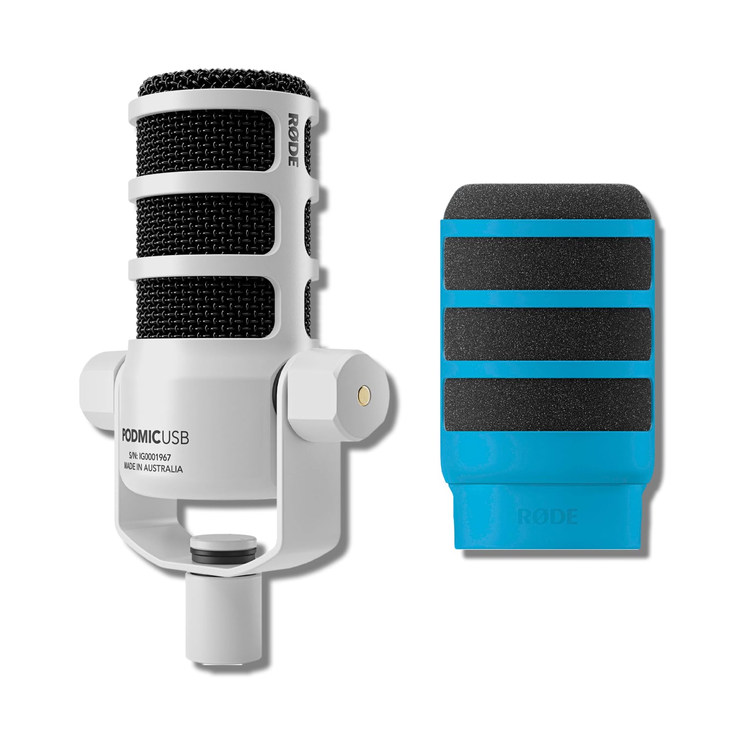 Amazon.com: Rode PodMic USB Dynamic Broadcast Microphone (White