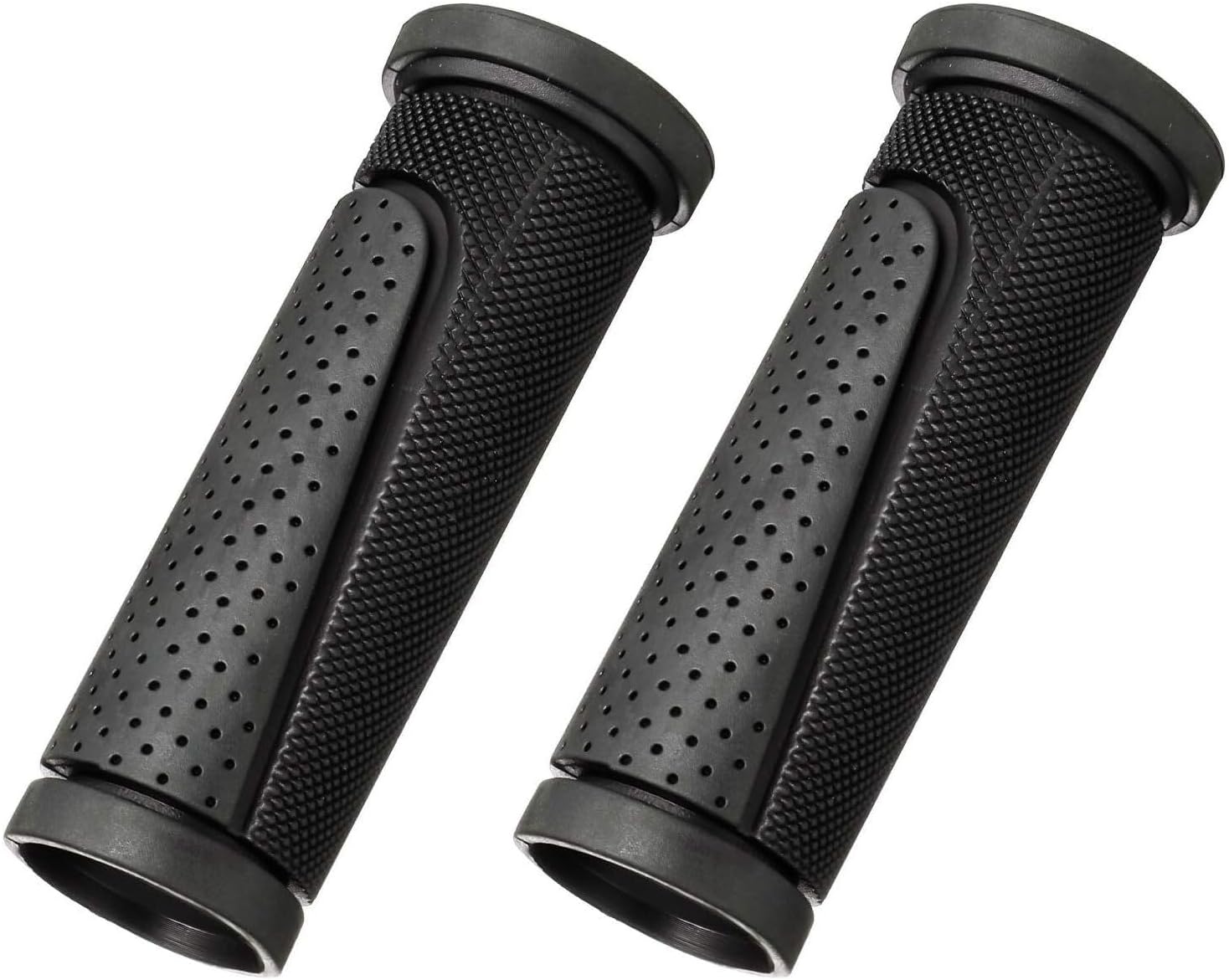 Bike Handlebar Grips Short Mini Bicycle Handlebar Grips 90mm Length Rubber Bicycle Handle Grips Black US114