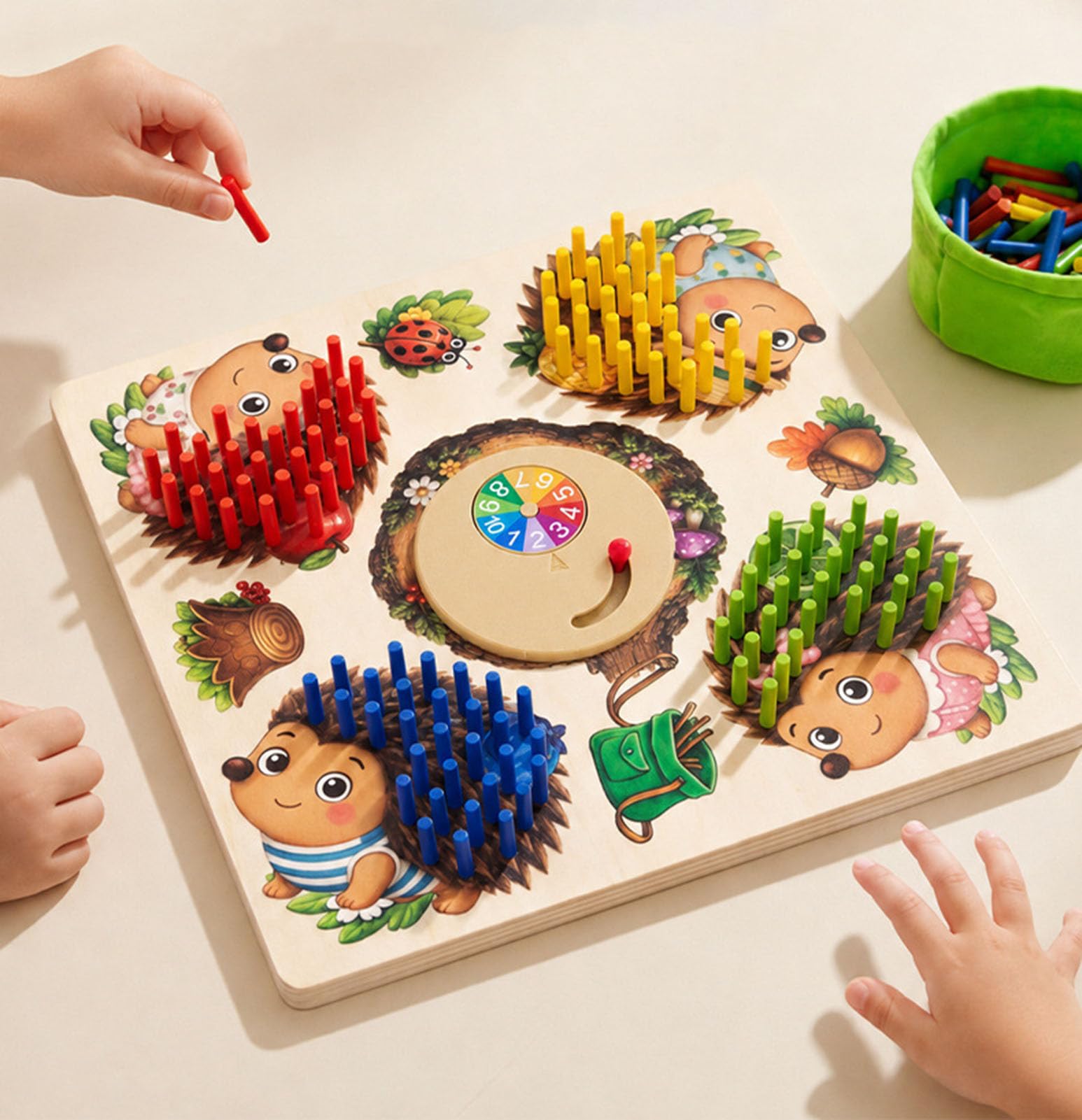 Juego de Mesa Pin del Erizo, Juguete de Rompecabezas de Batalla Padre-Hijo