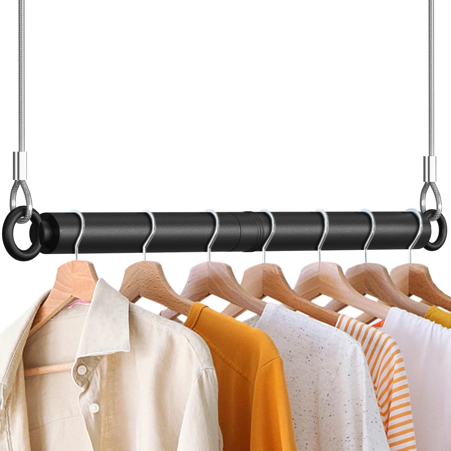 Qufiona Closet Hanging Rod 30 Inches 1 1/4Inch Diameter Heavy Duty