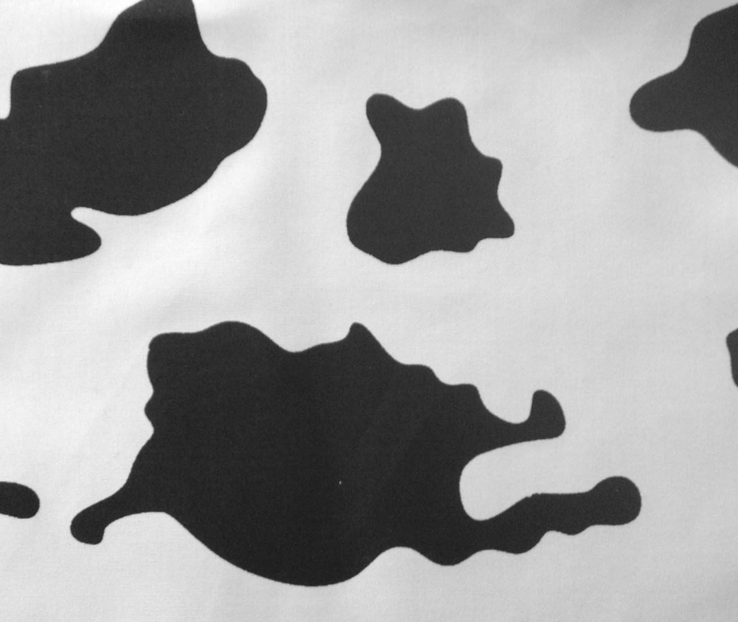Cow Print Poly Cotton 60 Inch Fabric By the Yard (F.E.