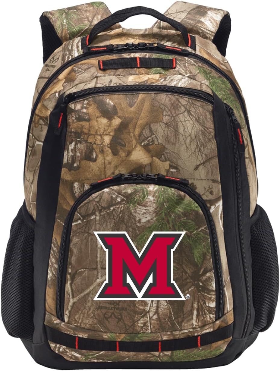 Broad Bay Miami University Camo Backpack - Miami RedHawks Backpacks - Laptop Section