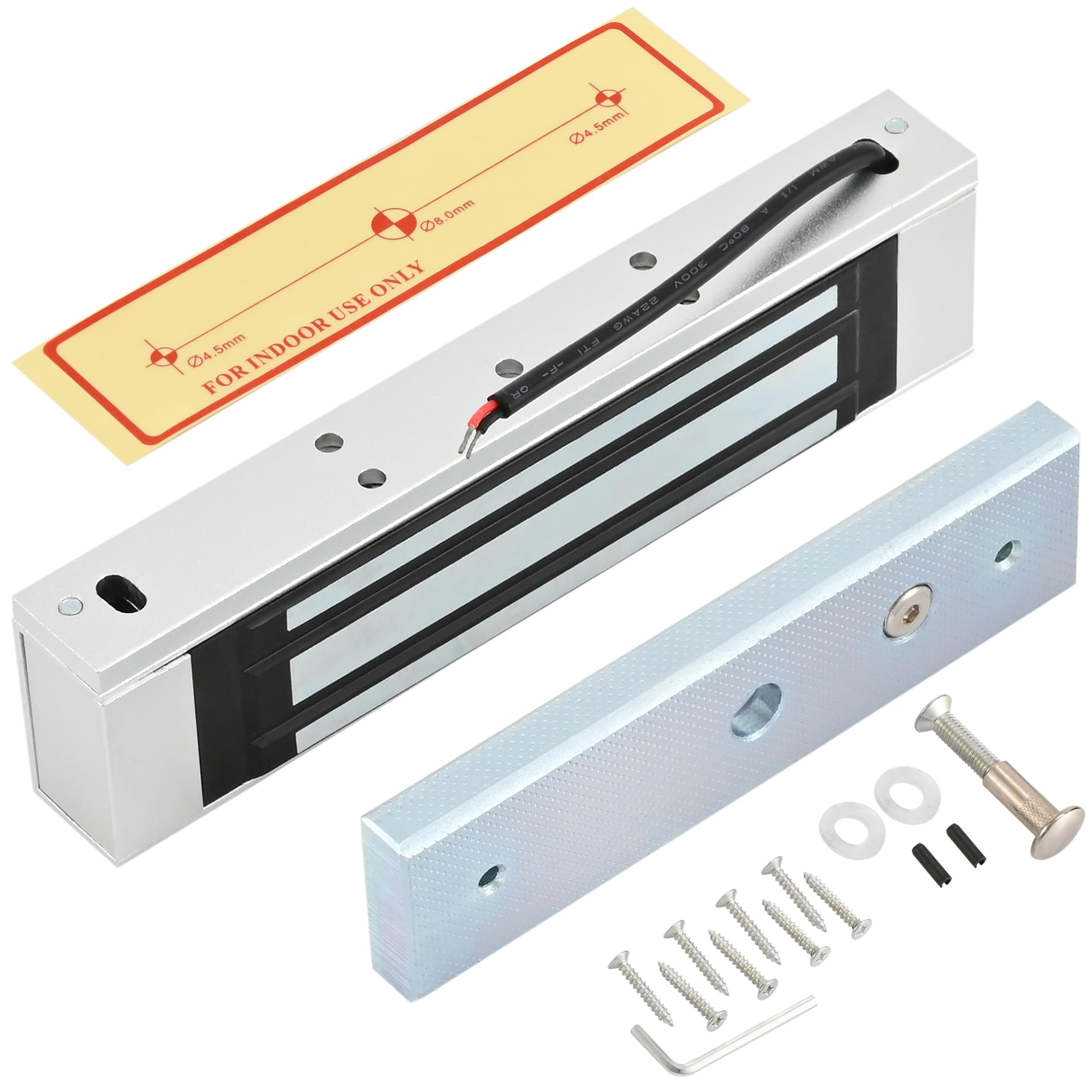 Support magnétique de 272kg étanche et robuste avec sécurité rupture 12V pour accès en bois