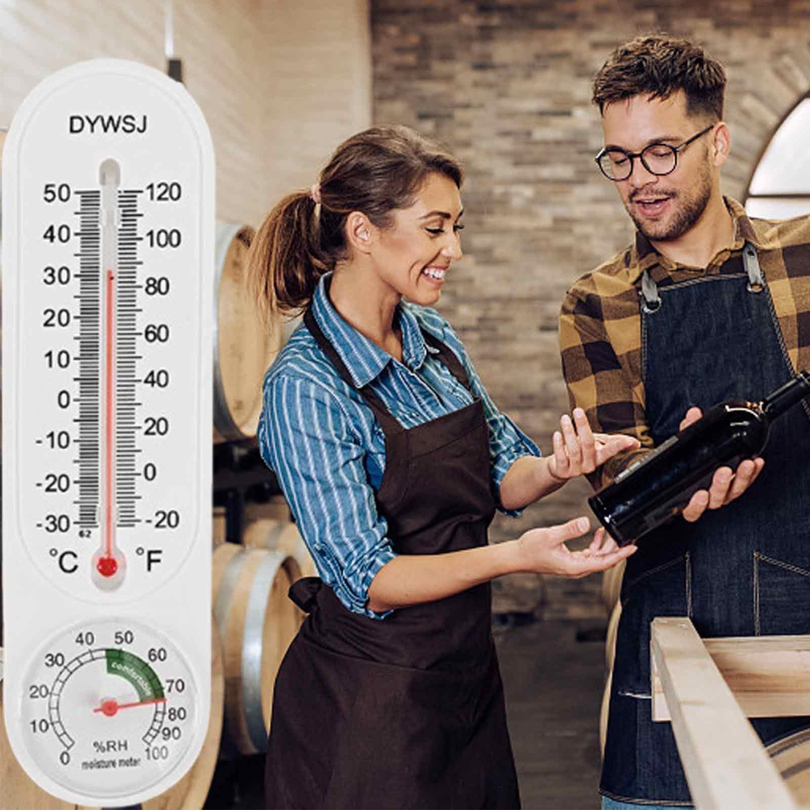 Hygromètre Intérieur & Extérieur Avec Rétroéclairage LCD Affichage Électronique De La Température Et De L'Humidité Pour Maison Serre Cave