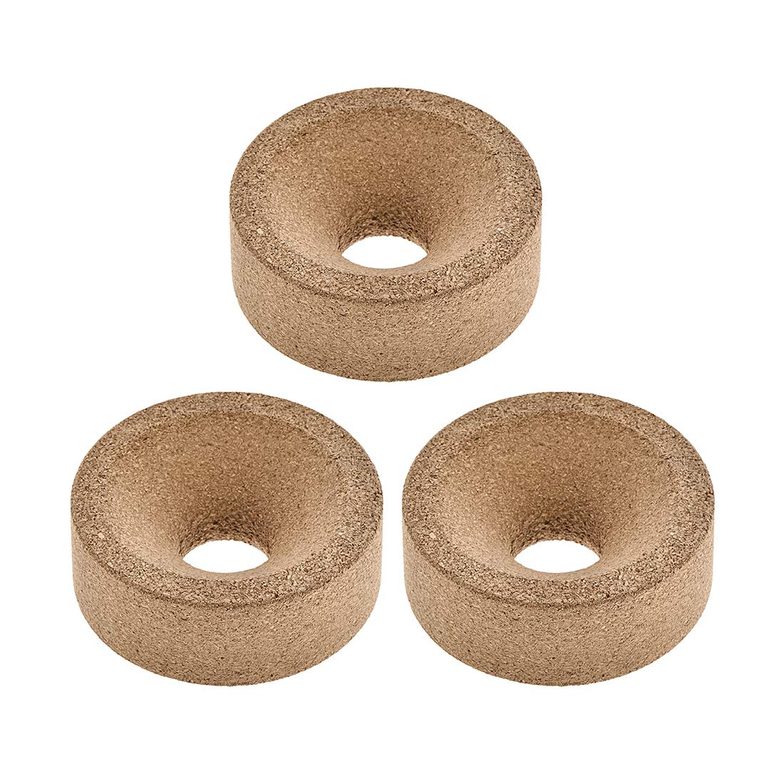 uxcell Lab Flask Support Cork Stand 80mm Diameter Round Bottom Holder for 50ml-250ml Flasks 3Pcs: Industrial & Scientific