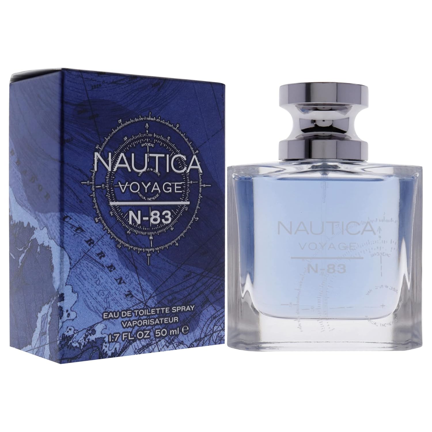 Nautica N-83 Voyage Eau de Toilette for Men, 1.7 oz., Nautica's Classic Men's Scent, Water & Sailing Inspired Fragrance, Great Gift