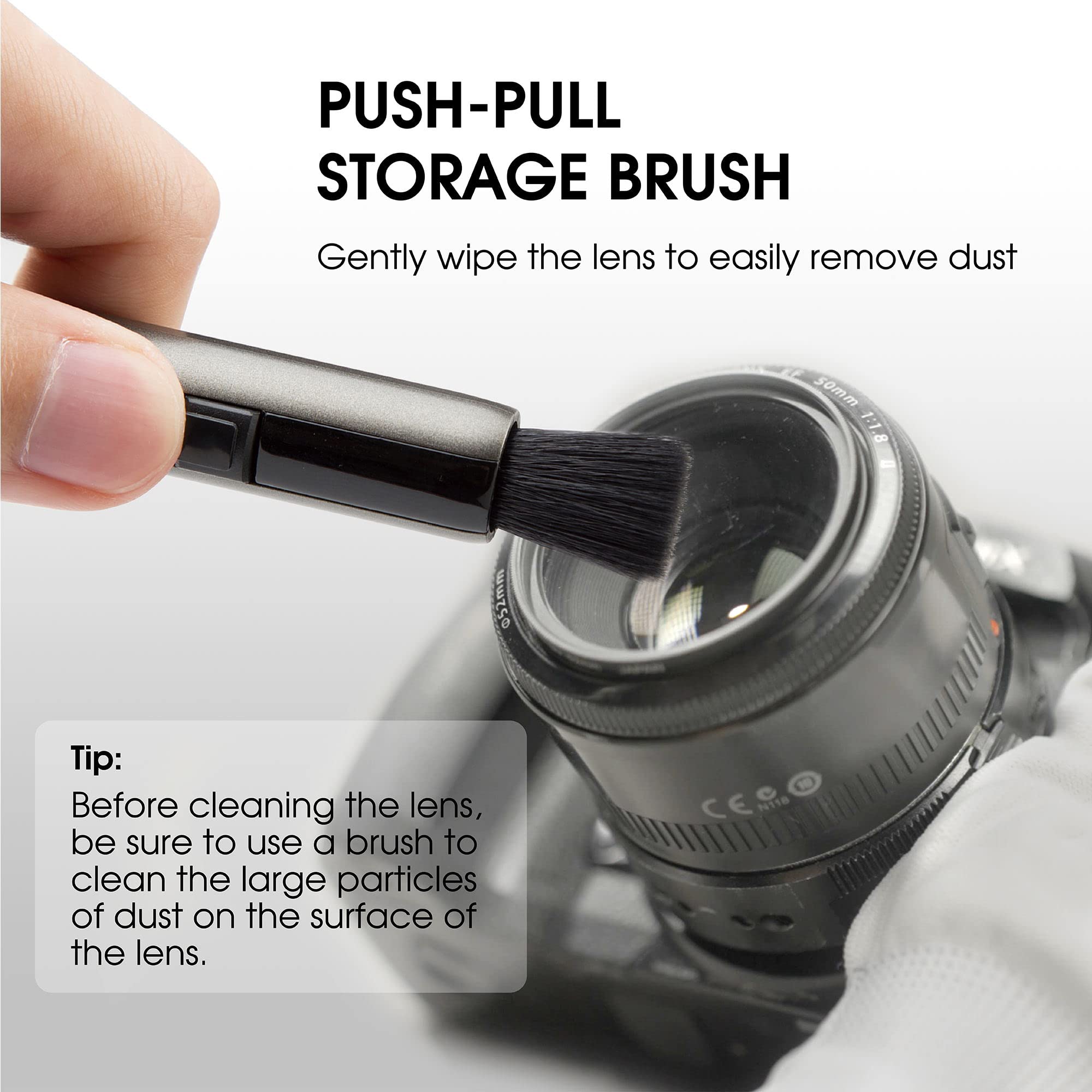 VSGO Power-Switch penna per la pulizia delle lenti V-P03E AR VR Occhiali Telefono Tablet Schermo Nudo Punta in Carbonio