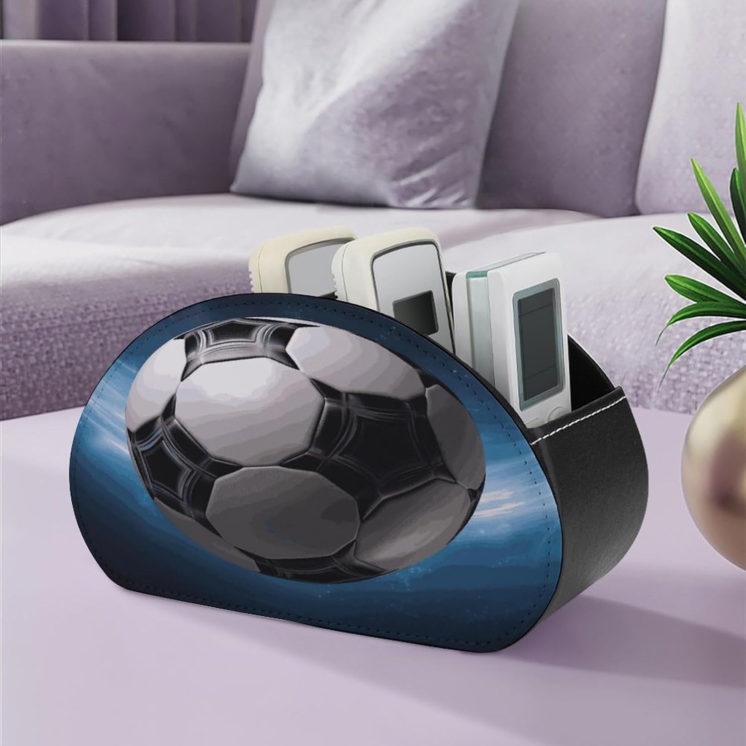 Soccer Ball Remote Control Holder with 5 Compartments image 5