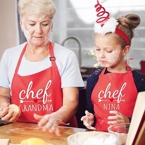 Miniatura 3 de Mommy and Me Apron For Cooking, Personalized Kids Apron, Toddler Apron for Girls and Boys, Custom Cooking Apron, Chef Aprons For Women, Children