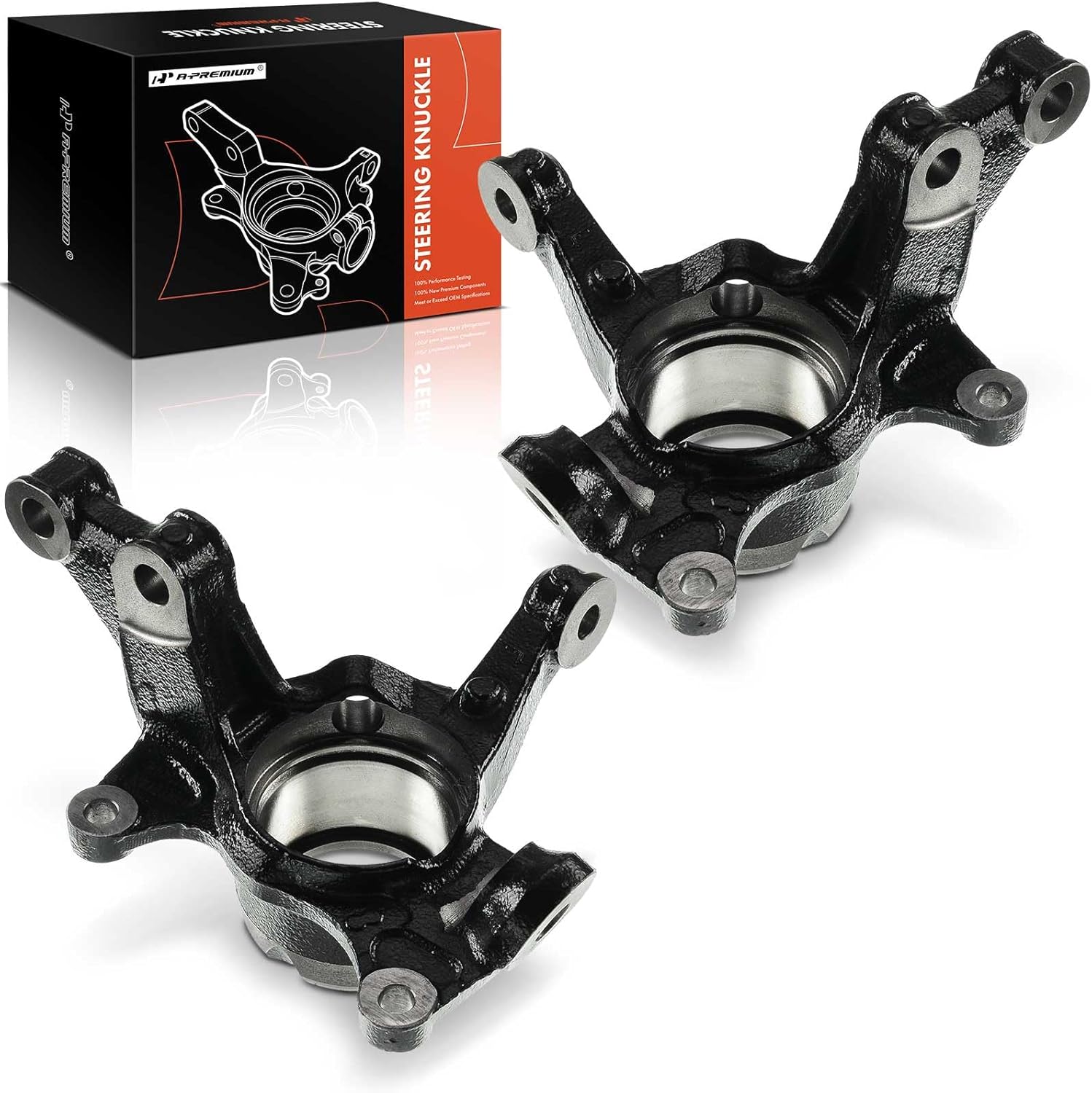 A-Premium Set of 2 Front Suspension Steering Knuckle Compatible with Toyota Corolla 2009-2019, Matrix 2009-2013, Driver and Passenger Side